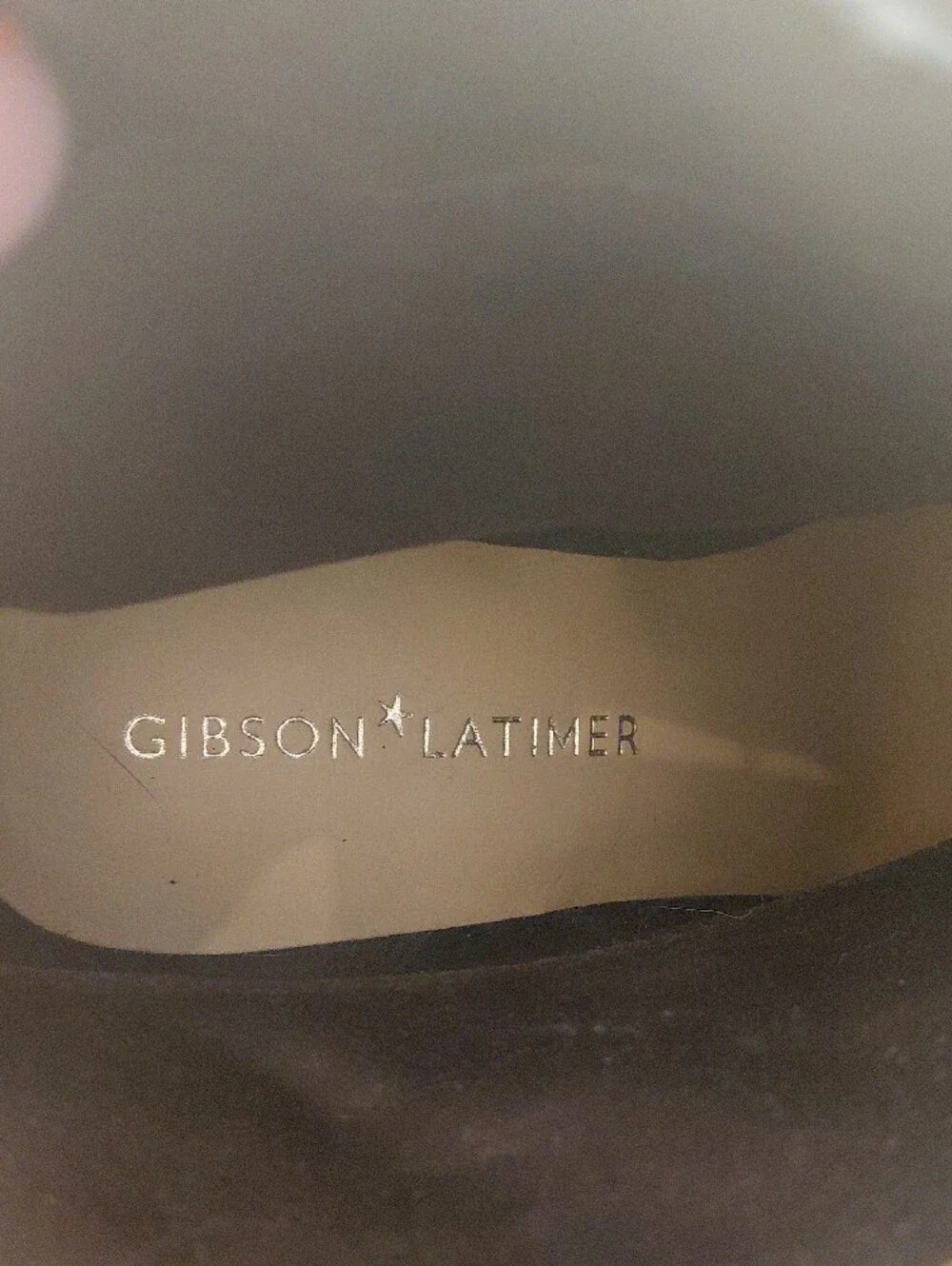 New Gibson Latimer Black Croc-Embossed Pointed  Cowboy Ankle Boots